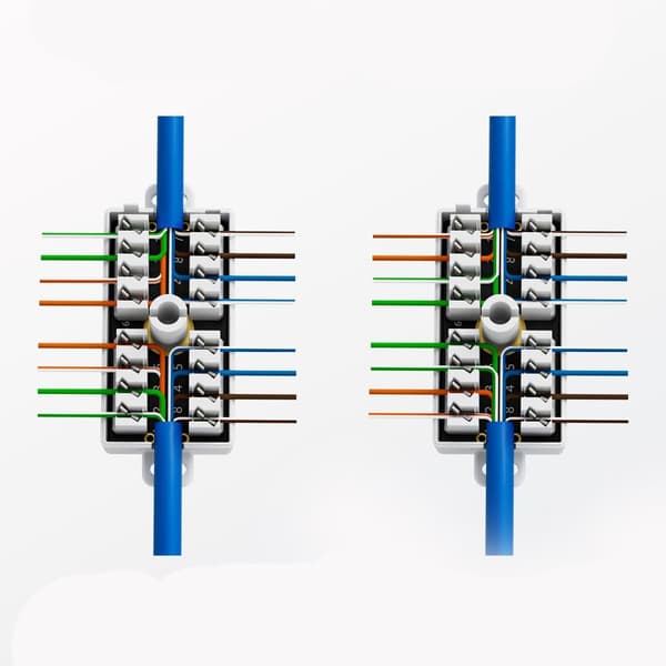 Professionel CAT6 Ethernet Samledåse Udskiftning For Sikker Forbindelse