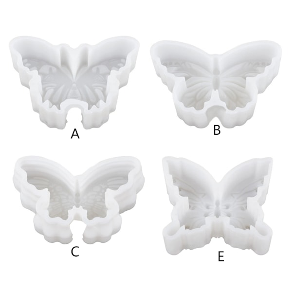 Multifunktionell fjärilsformad silikonform för kakor, chokladformar B