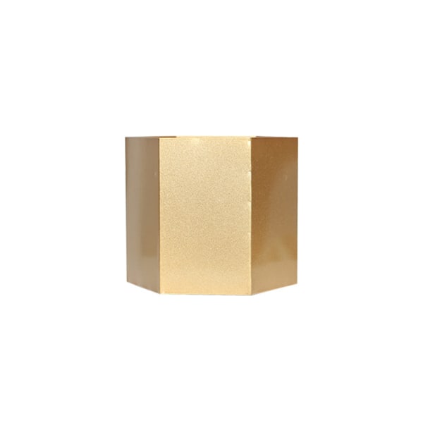 Hexagonal Metall Succulent Kruka Inomhus Utomhus Kaktus Växt Blomvas Behållare