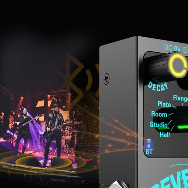 Gitar Reverbs Effektor Enkel Blok Effektor Digital Reverbs Effektpedal