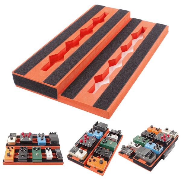 Gitarrpedalbräda Gitarr Effekter Pedalbord Portabel Gitarrpedalbräda