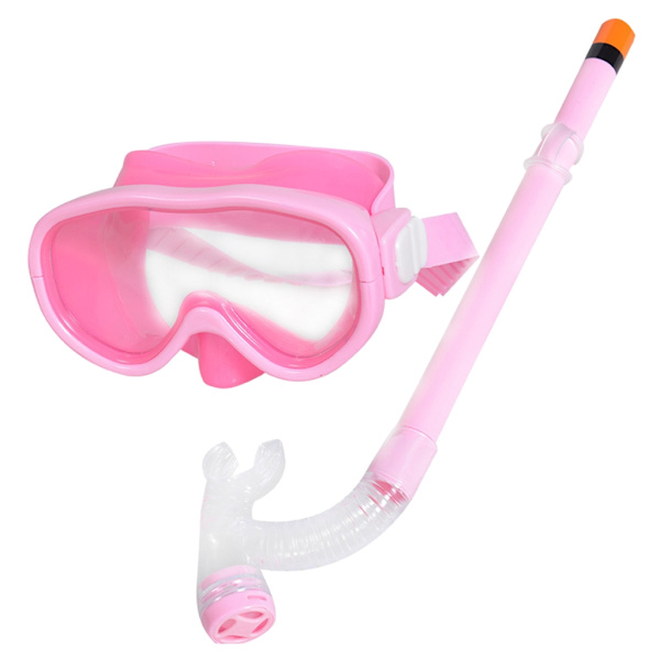 Snorkelset för Barn Scubas Snorkelmasker Simglasögon med Torra Snorklar Tub Utrustning Dykutrustning Kit