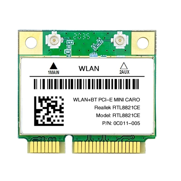 RTL8821CE 600Mbps 2.4Ghz/5Ghz 802.11AC WiFi Kort Netværk Mini PCIe RTL8821CE BT4.2 Understøtter Laptop/PC Windows10