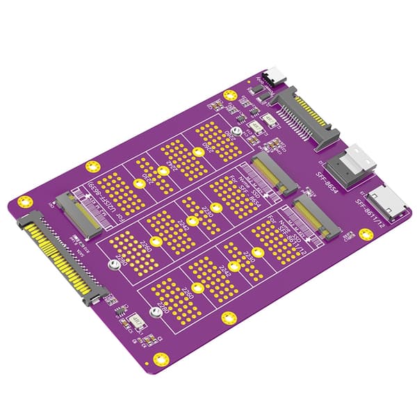 SFF-8611/8654/8639 SSD-adapterkort för snabb installation och prestanda