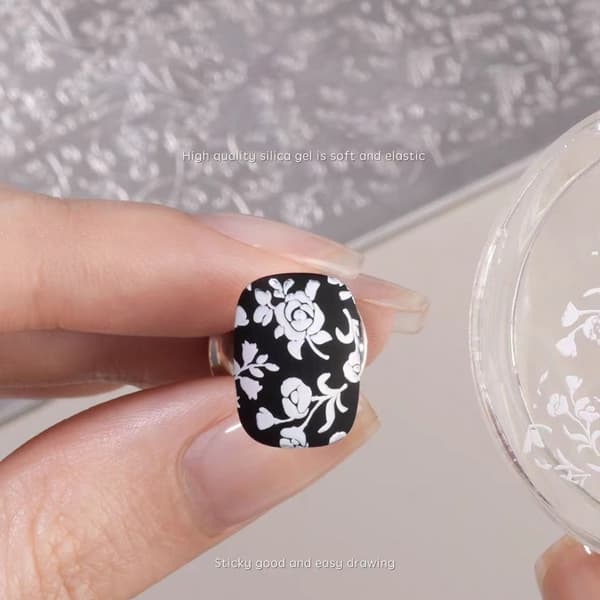 Neglekunst Stamper Kit Elastisk Silikone Materiale Til Hjemme- og Salonmanicurebrug