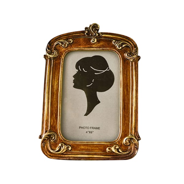 Elegant Retro Fotoramme Amerikansk Vintage Royal Court Stil Fotoramme Hus Bløde Møbler Forsyninger Kunst Hjemmeindretning