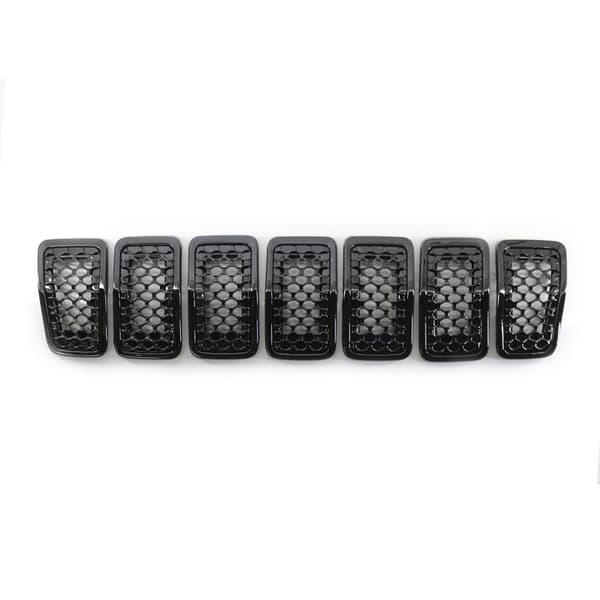 Front Grill Sort Mesh Grill Indsatser Dækker Tilbehør Passer til Cherokee 2019+
