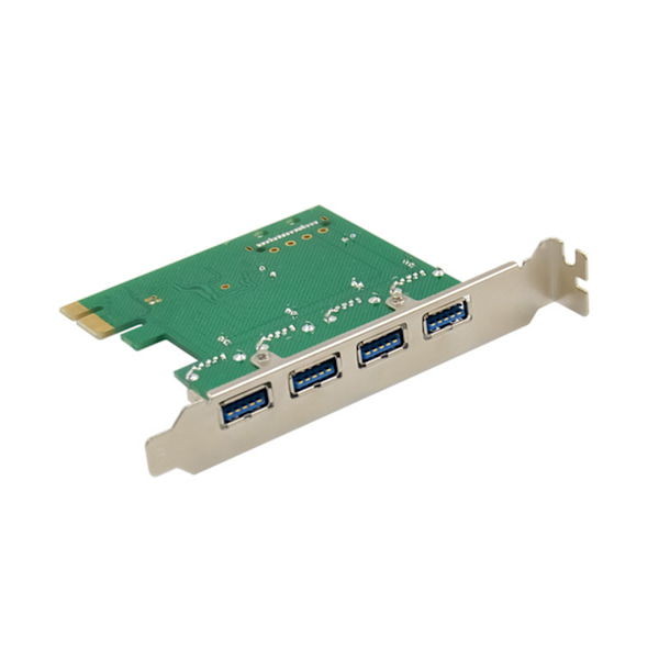 PCI E VL805 Fyrports USB 3.0 Super High-Speed Thermal Control Expansion Card USB HUB, 15PIN power för PC Miner