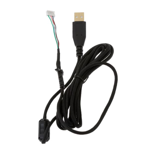 Holdbar nylonflettet USB-musekabeludskiftningsledning til G102