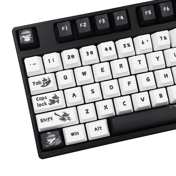 Kungfu Panda Keycap Set OEM Profil PBT Keycaps För Mx Switch DZ60 GK61 SK61 Dye Subbed för Key Cap 109 Keys Mekanisk
