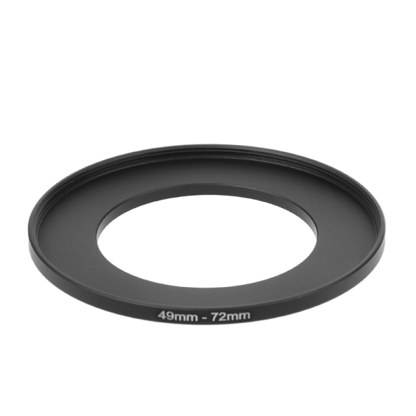 49mm Till 72mm Metall Step Up Rings Linsadapter Filter Kamera Verktyg Tillbehör Nytt