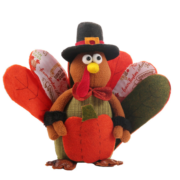 Pumpa Turkiet Styling Thanksgiving för Doll Ornament Harvest Festival Dwarf för null - Male