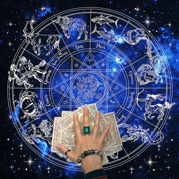 23x23In Flanell Tarot Duk Rune Spådom Alter Tarot Lapp Bordduk For Magiker Daglig Brettspill Kortmatte