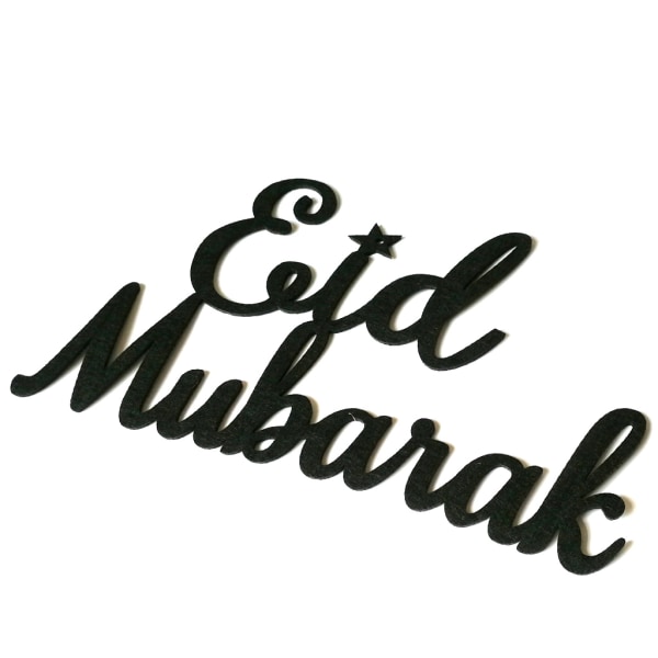 Eid Mubarak Bokstäver Dekoration Non-woven Fabric Festival Aktiviteter Dekor Rekvisita