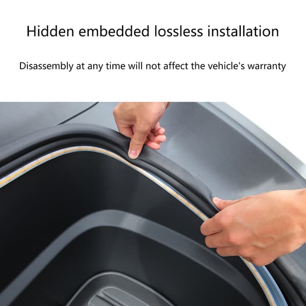 Vanntett LED-stripe for bagasjerom, fleksibel, enkel pluggforbindelse for /MY For Model Y