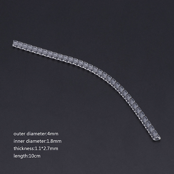 for Creative Clear Ringjustering Usynlig Transparent Spiral Snore Spændingsreducer Justerbare Størrelser til Mænd Dame Ring