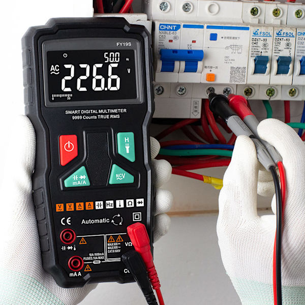 Högprecisionsmultimeter digital handhållen automatisk AC för DC-spänningsström M