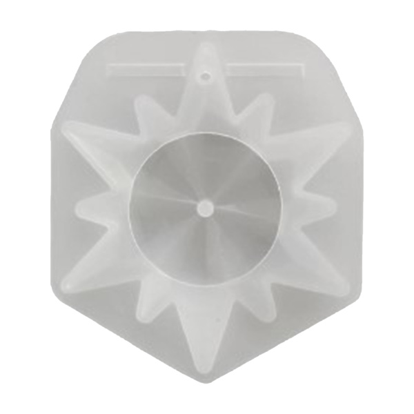 3D Spegel Snöflinga Flexibel Silikonform Julhänge Resin Form DIY Juldekorationer Kristall Epoxiharts Form