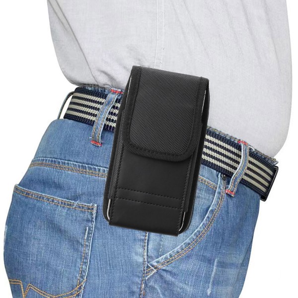 Mobiltelefonväska Herr midjepaket med bältesklämma Mobiltelefon midjeväska Outdoor Sport Telefonficka Fodral Cover för iPhone M