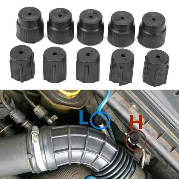 10 stk R134a 13mm 16mm System Ladeporthetter Biltilbehør