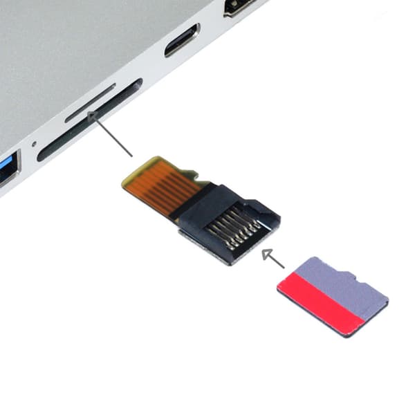 Mann til kvinne Micro TF SD minnekortsett forlengelsesadapter PCBA tester 5 stk