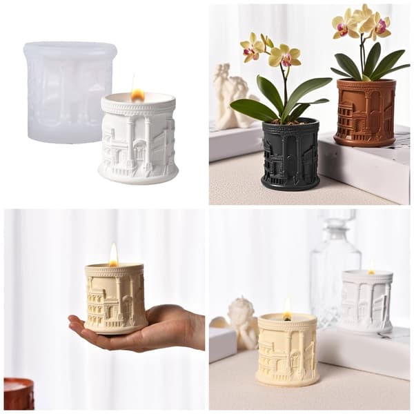 Professionel Silikone Romersk Gadeform til Håndlavede Beholdere Designs