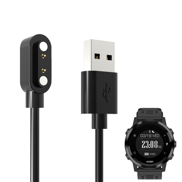 Slitstark laddningskabelhållare Power Sladd Adapter Dock Magnetisk fäste Stativ för Ezon R3 för Smart Watch