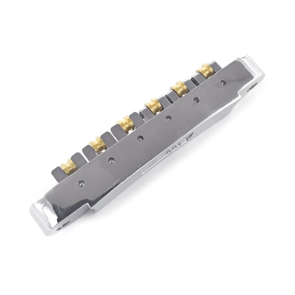 6 Strings Guitar Roller Sadel Bridge Tune-O-Matic Bridge elektrisk gitarr Roller Bridge med dubbar ersättningsdel Silver