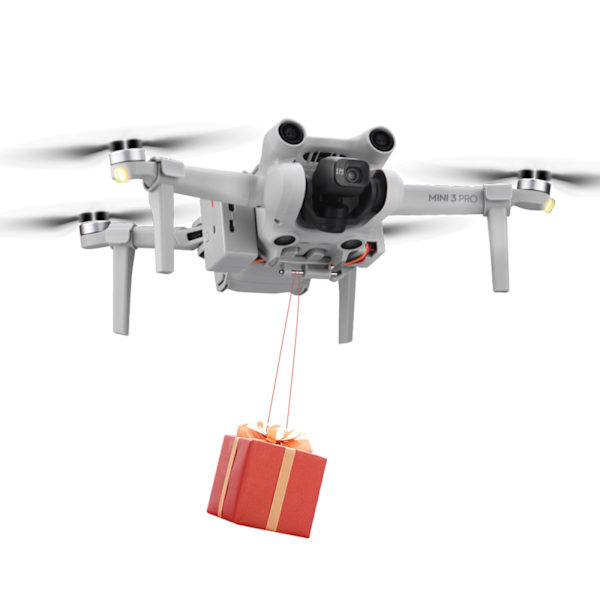 Drone Airdrop-enhet inklusive landningsställ för Mini 3 Pro för leverans av bröllopsförslag och räddningsenhet