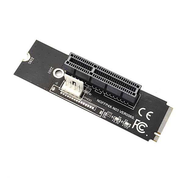 för M.2 NGFF till PCI-E 1X 4X Riser Card M2 för M för nyckel till PCIe X4 Transfer med LED-indikator för PCI för Express 1X till 4pin