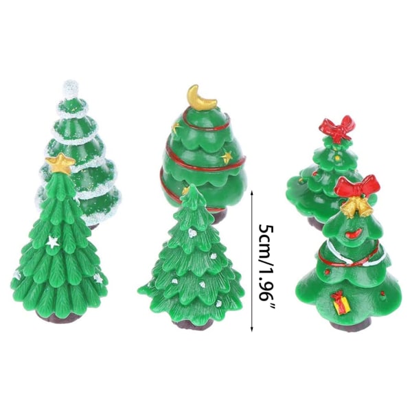 24st jul miniatyr figurer mini harts snögubbe Älg prydnader Kit för DIY Fairy Garden Landskap dockhus modell