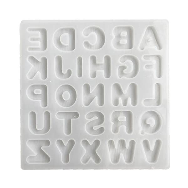 Medium Letter Epoxy Silikonform Mobiltelefon Hänge Charm Ornament Form