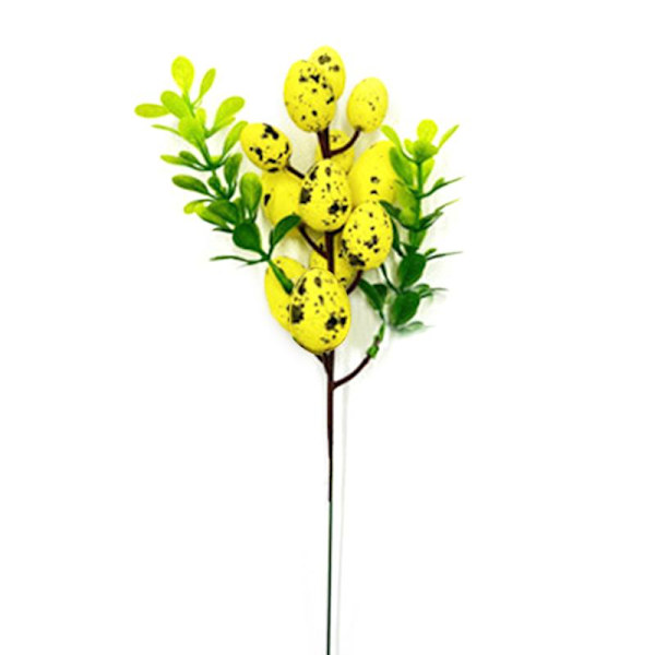 Påskeegg Utklipp Kunstige Blomster Gren Fargerik Maling Skum Fugleegg