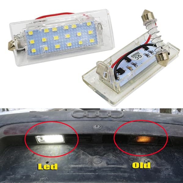 2 stk. Skiltlys LED Skiltlamper 12V for E53 X5 1999-2003 E83 X3