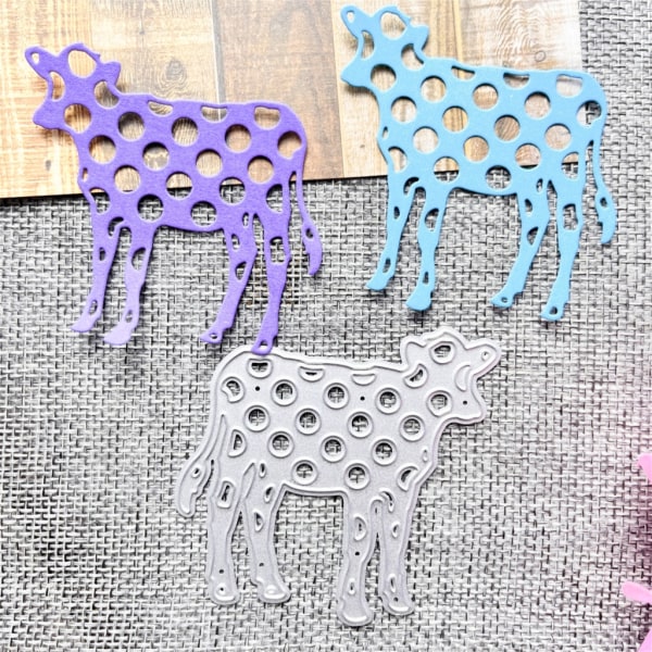 Cow Metal Cutting Dies Scrapbooking Stencil Die Cuts Kort Prägling DIY Fotoalbum Mall Form Hantverk 3337