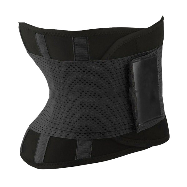 Kvinnor Waist trainer Korsett Buken Bantning Body Shaper Sport Gördel Bälte Exerci Black 2XL