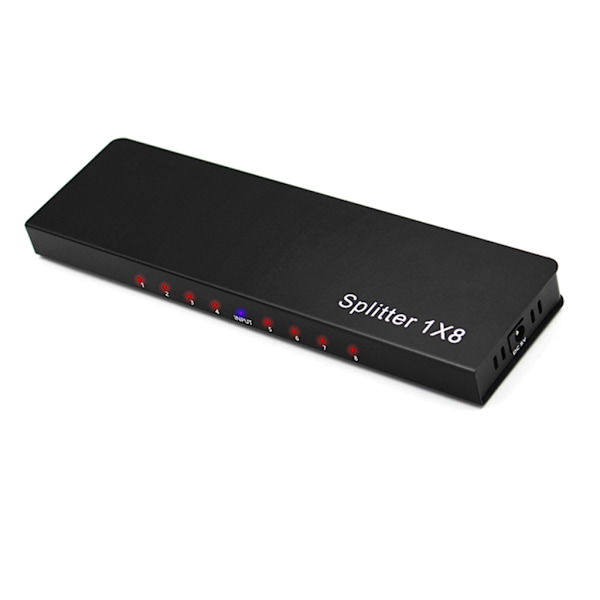 1 In 8 Out 1x8 HDMI-kompatibel Switch Splitter Converter Box Switcher Selector för DVD för PS3 HDTV 4K 30Hz Adapter EU