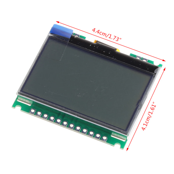 12864 128X64 Seriell SPI Grafisk COG LCD-modul Display Skärm Inbyggd LCM