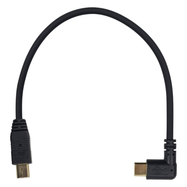 Mini USB till Typ C Adapter Converter Kabel för kameratelefon OTG-kabel 90 graders USB 3.1 Typ C hane till mini USB -överföring