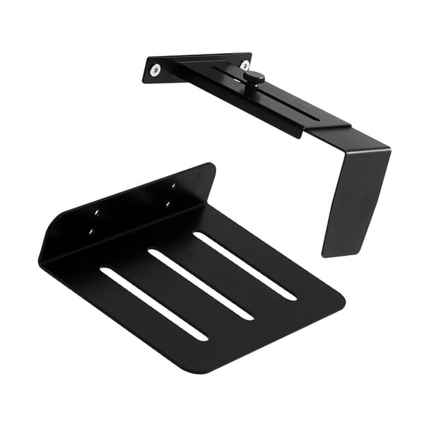 Ergonomisk PC-holder under bordet, solid stålkonstruktion, skridsikker base
