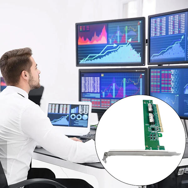 PCIExpress X16 Adapterkort Stöder 8i-Anslutningar Hög Hastighet