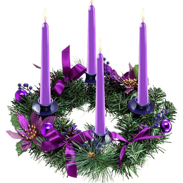 Julkrans Ljusstake Hem Fest Xmas Ljusstakar Bord Kyrka Matsal Prydnad Red