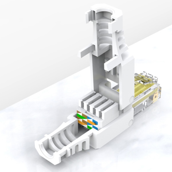 CAT6 Rj45-kontakt Ingen krympkristall för huvudet Verktygsfri crimpning Cat6-kontakt