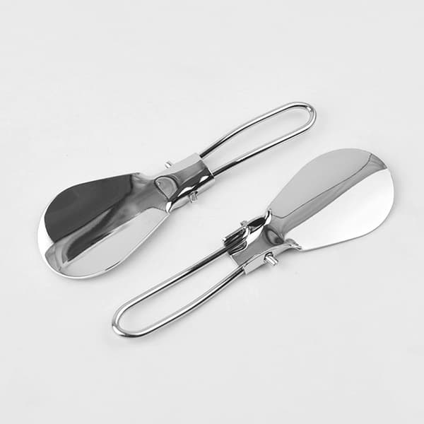 Bærbart foldbart skohorn i rustfrit stål, ergonomisk metalskohorn