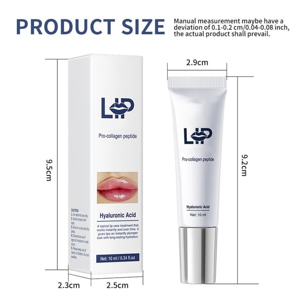 10 ml Moisture Complex Lip Serum Hurtigt Absorberende Formel Gør Læber Fyldige Hurtigt