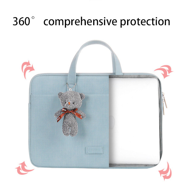Laptopväska för Air Pro13 för Case 13 14 15 11 12 in Vattentät PC Notebook-väska för Dell för Acer hp- Handväska Brie Gray 11-inch