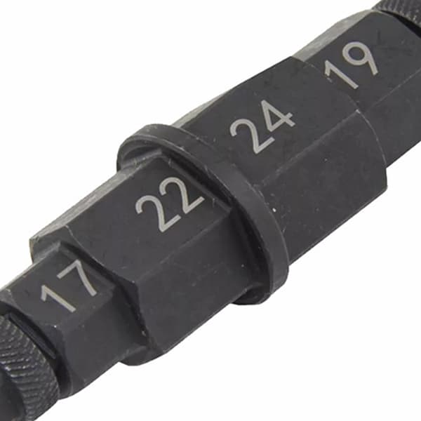 Universal Hex Aksel Spindel Socket Adapter 6 Størrelser i 1 Verktøy for Dekkfjerning