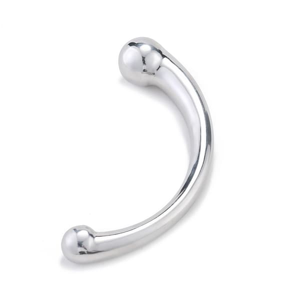 Poleret stål massager hård dildo anal prostata massagepind til smertelindring