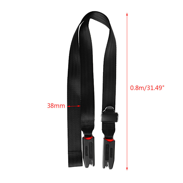 Bilbarnesikkerhet for Sete Isofix/for Latch Myk Grensesnitt Koblingsbelte Fiksering