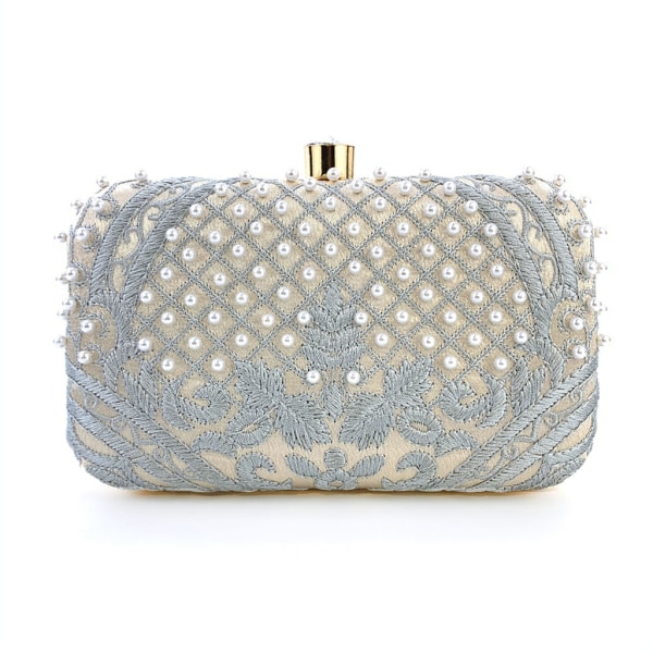 Kvinnor Aftonväska Plånbok Avtagbar Kedja Broderi Axelväskor Handväska Tote Lyx Crossbody Clutch Party Plånbok